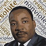 Martin Luther King with words-fixed